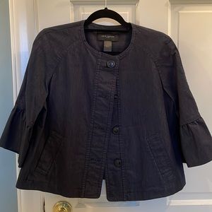 Ann Taylor Factory 3/4 sleeve Jacket size medium dark denim
